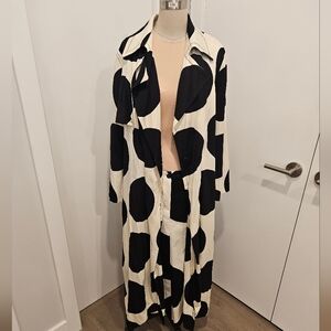 Polka Dot Coat & Skirt Set